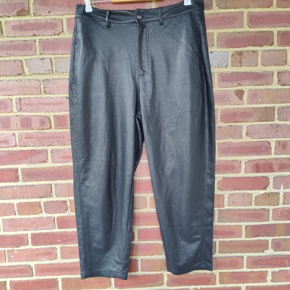 Zara faux leather pants